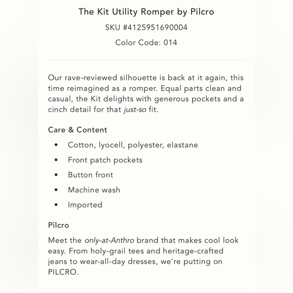 Pilcro Kit Utility Romper - Picture 9 of 9